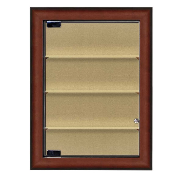 Indoor Enclosed Combo Board, 48"x36", Black Frame/Green & Black
